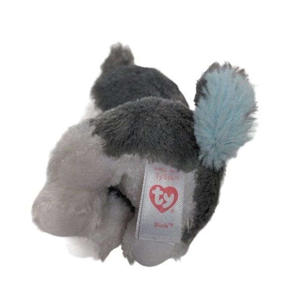 Ty Beanie Boos Slush Husky Puppy Dog Gray White Plush Stuffed Animal 2017 6.5" - Picture 5 of 6